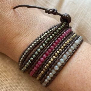 Chan Luu 5 wrap multicolored bracelet